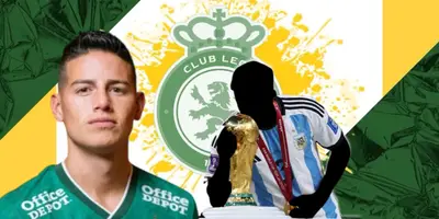 James Rodríguez junto a campeón del mundo / FOTO EL ECONOMISTA
