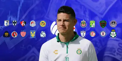James Rodríguez junto a clubes de la Liga MX / FOTO EXCÉLSIOR
