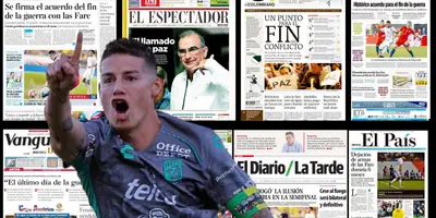 James Rodríguez junto a diarios colombianos / FOTO JUAN FÚTBOL