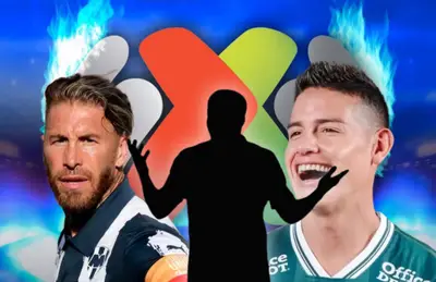 James Rodríguez, Sergio Ramos y silueta de jugador/ Foto Marca.