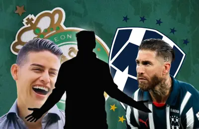 James Rodríguez, silueta de Eduardo Berizzo y Sergio Ramos/Foto Bolavip.