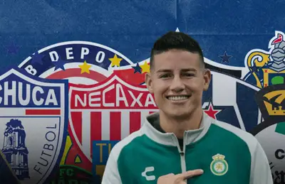 James Rodríguez y equipos de la Liga MX detrás/Foto Goal.