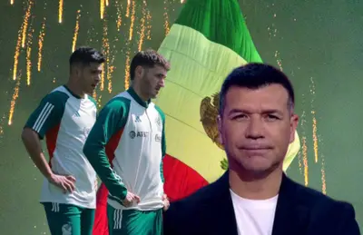 Jared Borgetti, Santiago Giménez y Raúl Jiménez/Foto El Sol de México.