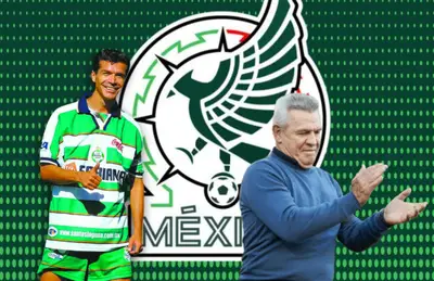 Jared Borgetti y Javier Aguirre aplaudiendo/Foto Pinterest.