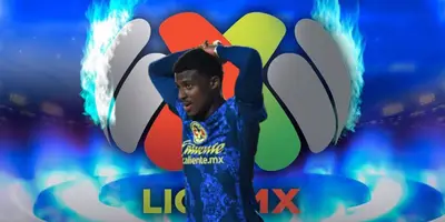 Javairo Dilrosun junto al logo de la Liga MX / FOTO FUTBOL TOTAL