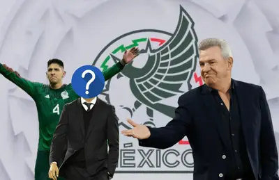 Javier Aguirre, Edson Álvarez y técnico oculto/Foto Cadena Noticias.