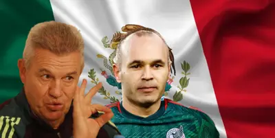 Javier Aguirre junto a Andrés Iniesta / FOTO UNANIMO DEPORTES