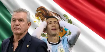 Javier Aguirre junto a Ángel Di María / FOTO ABC 10 NEWS