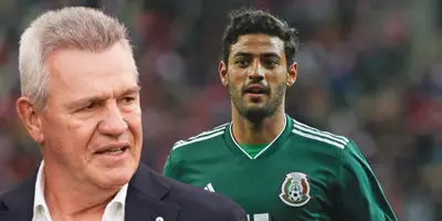 Javier Aguirre junto a Carlos Vela / FOTO GOAL