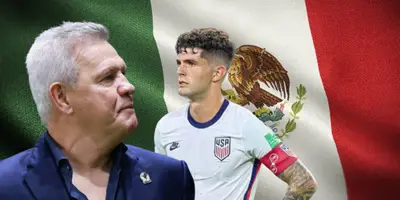 Javier Aguirre junto a Christian Pulisic / FOTO JUAN FÚTBOL