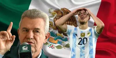 Javier Aguirre junto a futbolista argentino / FOTO EL ECONOMISTA