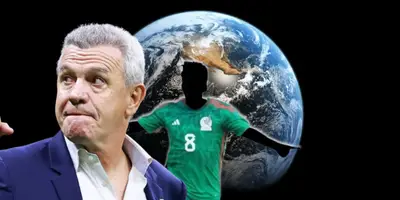 Javier Aguirre junto a futbolista del Tri incógnito / FOTO CONTRAMURO