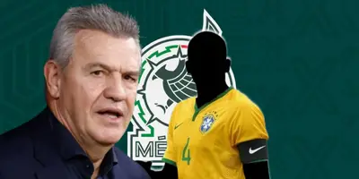 Javier Aguirre junto a futbolista incógnito de Brasil / FOTO BOLAVIP
