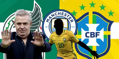 Javier Aguirre junto a futbolista incógnito de Brasil / FOTO INSTAGRAM