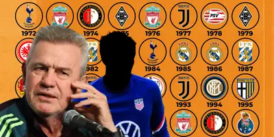 Javier Aguirre junto a futbolista incógnito de Estados Unidos / FOTO TV AZTECA