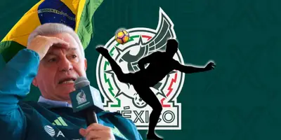 Javier Aguirre junto a futbolista incógnito / FOTO POSTA DEPORTES