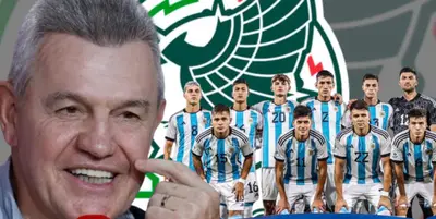 Javier Aguirre junto a futbolistas de Argentina / FOTO 20 MINUTOS