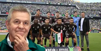 Javier Aguirre junto a futbolistas del Tri / FOTO AS MÉXICO