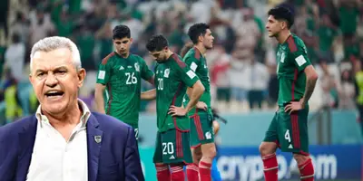 Javier Aguirre junto a futbolistas del Tri / FOTO TV AZTECA