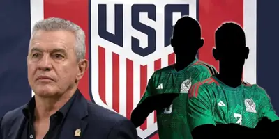 Javier Aguirre junto a futbolistas incógnitos del Tri / FOTO KXAN