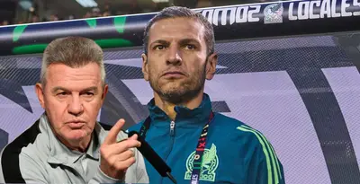 Javier Aguirre junto a Jaime Lozano / FOTO EFE