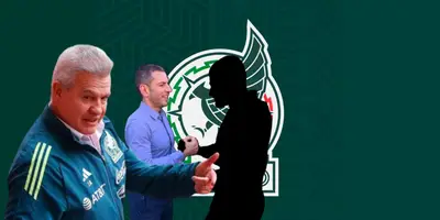 Javier Aguirre junto a Jaime Lozano y futbolista incógnito / FOTO ESPN