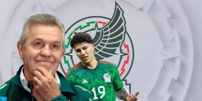 Javier Aguirre junto a Jorge Sánchez / FOTO FMF