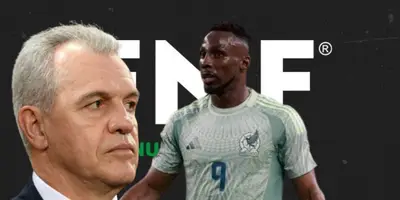 Javier Aguirre junto a Julián Quiñones / FOTO GOAL