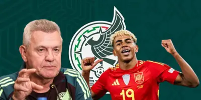 Javier Aguirre junto a Lamine Yamal / FOTO GETTY IMAGES