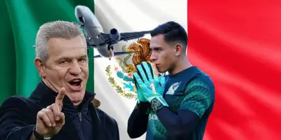 Javier Aguirre junto a Luis Ángel Malagón / FOTO MARCA