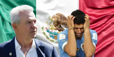 Javier Aguirre junto a Luis Suárez / FOTO JUAN FÚTBOL