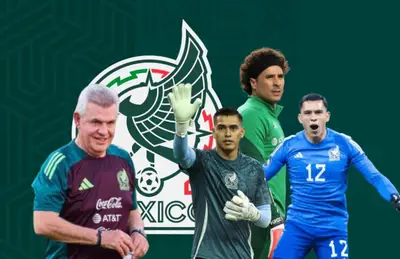 Javier Aguirre, Luis Malagón, Guillermo Ochoa y Raúl Rangel/ Foto Periódico Central.