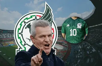 Javier Aguirre negando y número 10 de la Selección Mexicana/Foto Fox Sports.