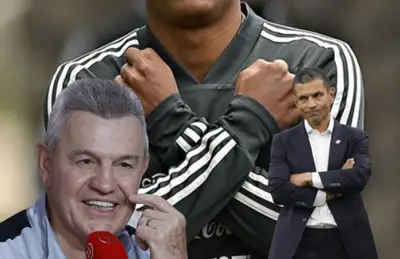 Javier Aguirre riendo y Jaime Lozano molesto/Foto Soy Fútbol.