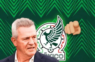 Javier Aguirre serio y emoji apuntando/ Foto Pinterest.