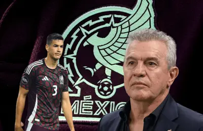 Javier Aguirre y César Montes/Foto TV Azteca.