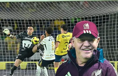 Javier Aguirre y jugadores de América y Pumas/ Foto Mediotiempo.