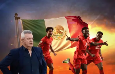Javier Aguirre y jugadores de Canadá celebrando/Foto Wallpapers.com
