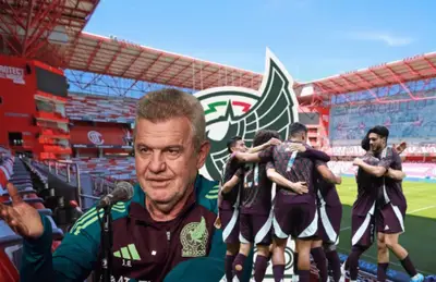 Javier Aguirre y jugadores de la Selección Mexicana/Foto Bi Noticias.