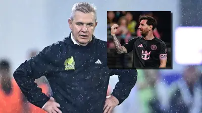 Javier Aguirre y Lionel Messi / Foto: Diario El Norte