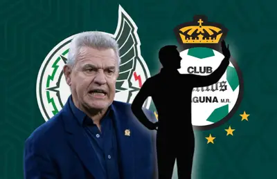 Javier Aguirre y silueta de hombre/Foto TV Azteca.