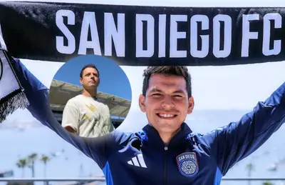 Javier Hernández e Hirving Lozano/Foto El País.