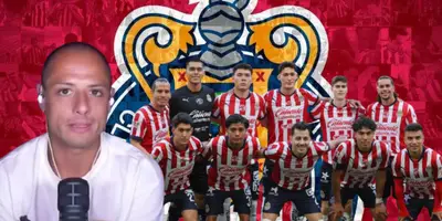 Javier Hernández junto a futbolistas de Chivas / FOTO MARCA