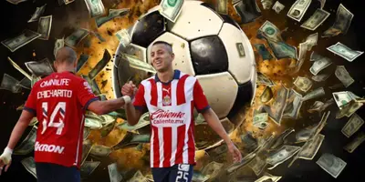 Javier Hernández junto a Roberto Alvarado / FOTO AS MÉXICO