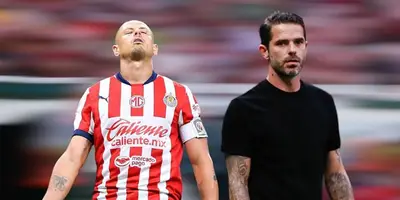 Javier Hernández y Fernando Gago / FOTO MARCA
