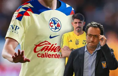 Jersey del América, Veljko Paunovic y Mauricio Culebro/Foto TUDN.