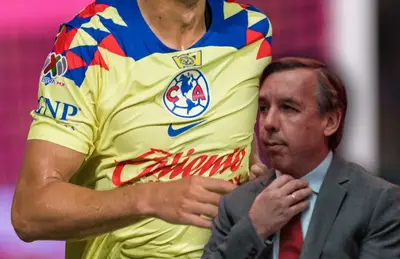 Jersey del América y Emilio Azcárraga/Foto Azteca Deportes.