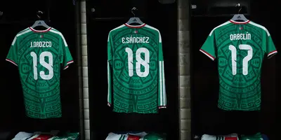 Jerseys en vestidor. Foto: Selección Mexicana
