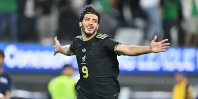 Jiménez tras gol. Foto: Selección mexicana