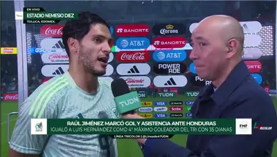 Jiménez tras partido vs Honduras. Foto: TUDN